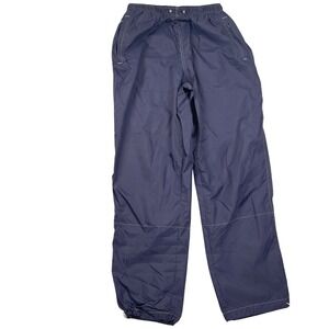 Foot Locker Track Pants Mens Medium Navy Softshell Nylon Lined 90s Jogger VTG